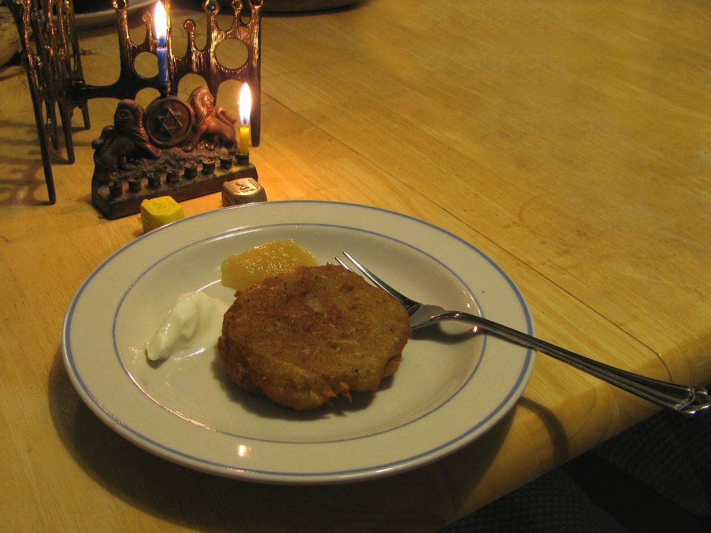 This was the first time I've successfully made latkes from scratch! (Category:  Party)
