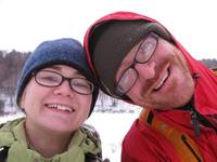 Emily and me. (Category:  Snowshoeing)
