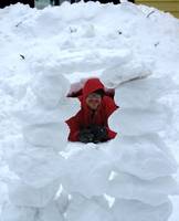 A full moon on the solstice will shine through snowhenge and illuminate the entrance to the sacred quinzee! (Category:  Camping)