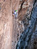 Graham leading Sour Mash. (Category:  Rock Climbing)