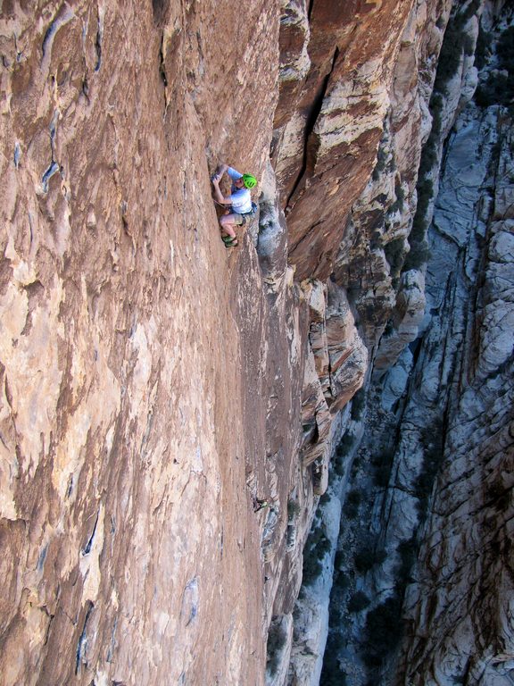 Graham leading Sour Mash. (Category:  Rock Climbing)