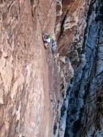 Graham leading Sour Mash. (Category:  Rock Climbing)