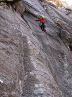 Aramy leading Roy Orbison. (Category:  Rock Climbing)