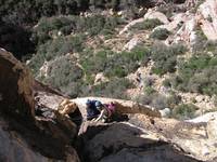 Heidi and Michelle on Cat In The Hat. (Category:  Rock Climbing)