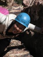 Michelle on Cat In The Hat. (Category:  Rock Climbing)