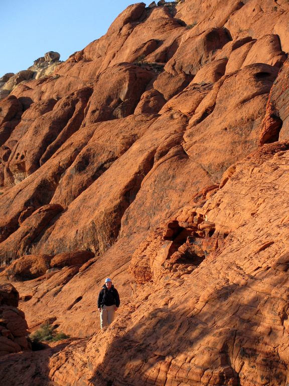 Heidi and the late afternoon sun. (Category:  Rock Climbing)