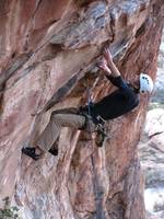 Ryan on Drilling Miss Daisy. (Category:  Rock Climbing)