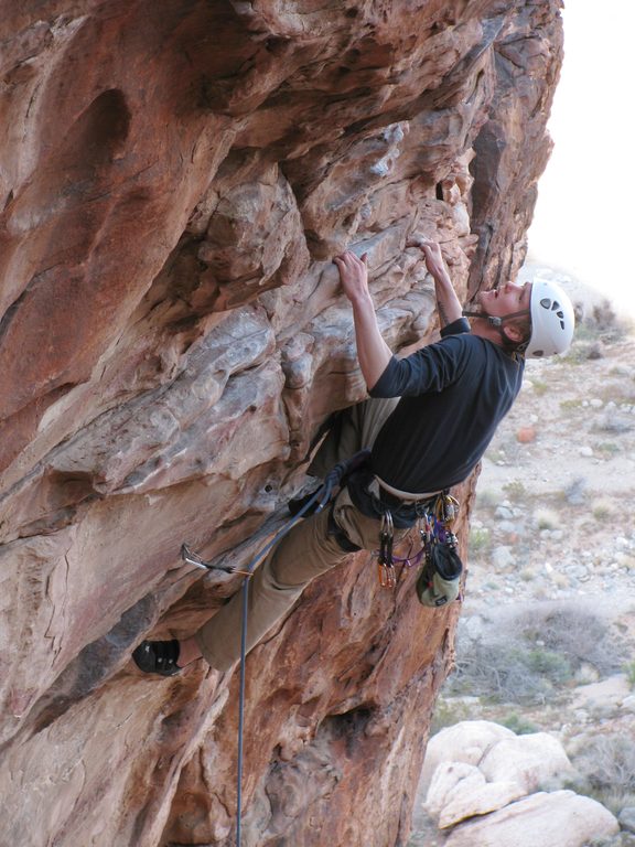 Ryan on Drilling Miss Daisy. (Category:  Rock Climbing)