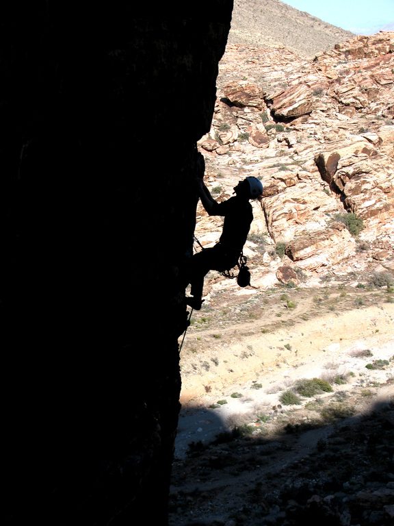 Ryan on Drilling Miss Daisy. (Category:  Rock Climbing)