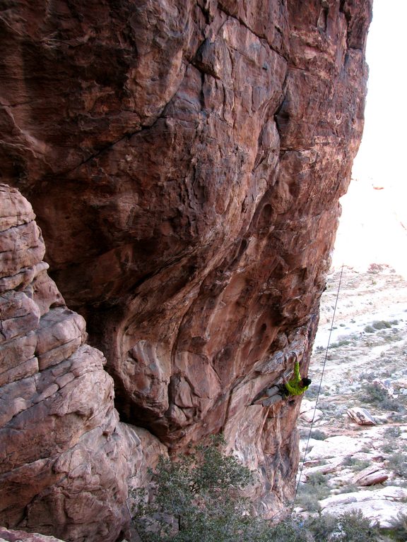 Aramy on Drilling Miss Daisy. (Category:  Rock Climbing)