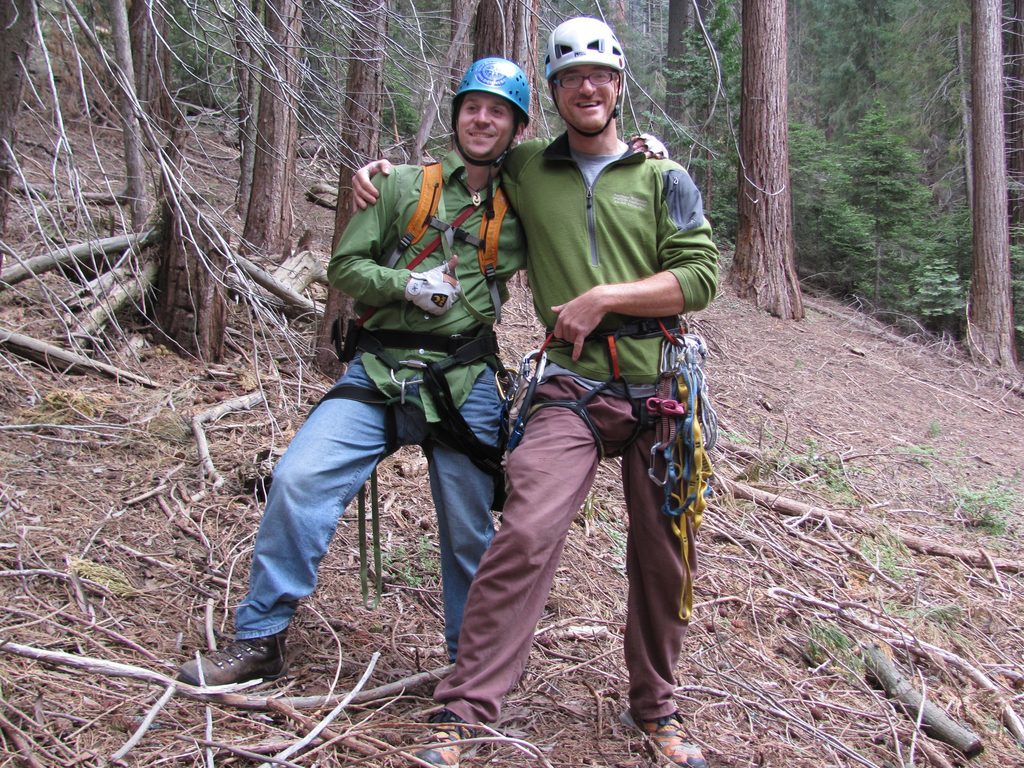 Dave and me. (Category:  Rock Climbing, Tree Climbing)