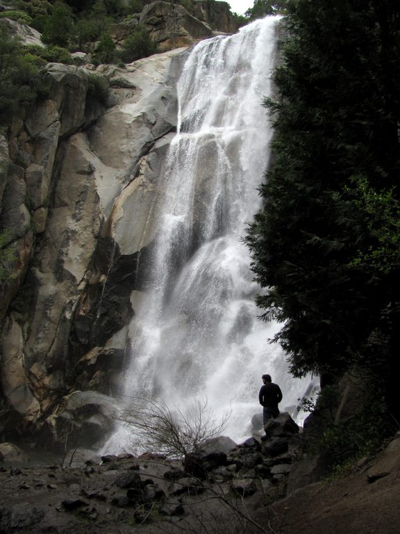 Collin at a waterfall. (Category:  Rock Climbing, Tree Climbing)