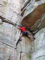 Alex on Ant's Line. (Category:  Rock Climbing)