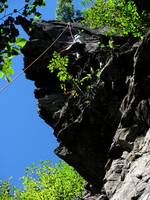 Emily following Dolt (Category:  Rock Climbing)