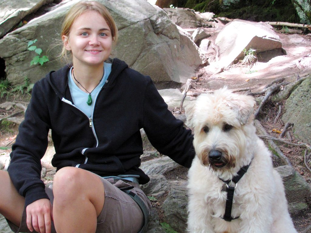 Emily and Bear (Category:  Rock Climbing)