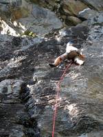 Emily leading Cold Feet (Category:  Rock Climbing)
