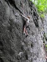 Emily on Easily Aroused. (Category:  Rock Climbing)