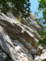 Emily on Shit Or Go Blind. (Category:  Rock Climbing)