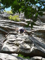Owen on No Picnic. (Category:  Rock Climbing)
