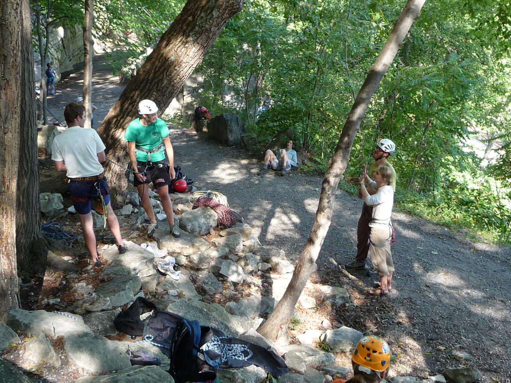 Base of the Gerdie Block. (Category:  Rock Climbing)