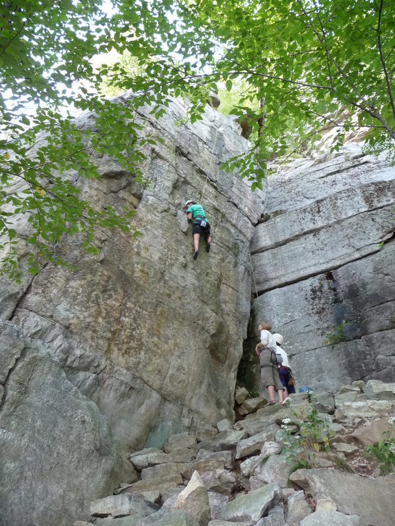 Carolyn on Red Cabbage Right. (Category:  Rock Climbing)