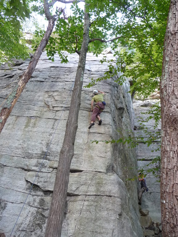 Finally sticking the dyno on Dogs In Heat. (Category:  Rock Climbing)