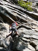 Julie on No Picnic. (Category:  Rock Climbing)