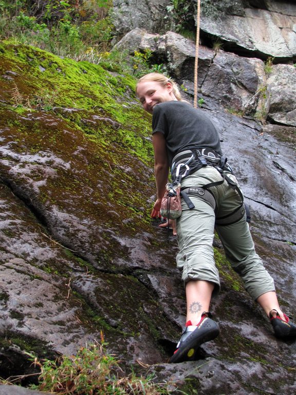 Kate on The Nuthatch. (Category:  Rock Climbing)