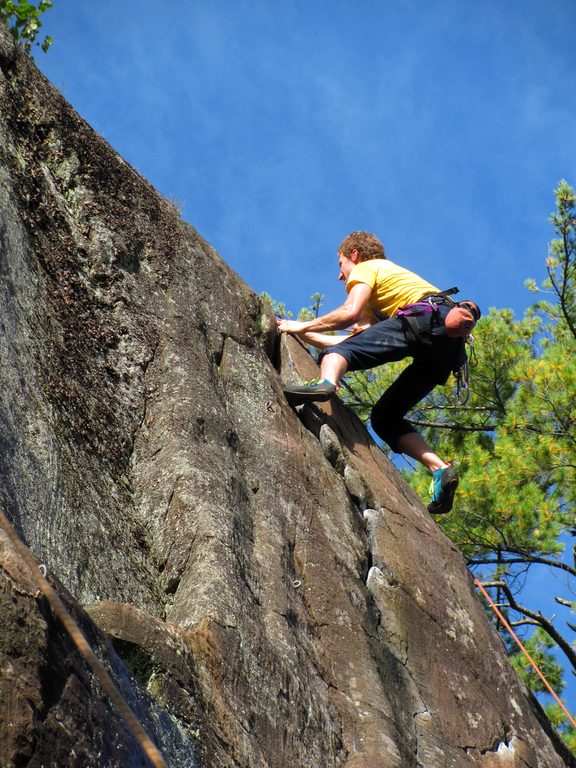 Kurt on Junco. (Category:  Rock Climbing)