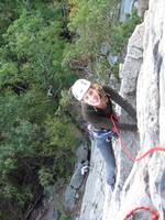 Amy on Madame G's (Category:  Rock Climbing)