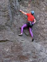 Alex rocking the tights! (Category:  Rock Climbing)
