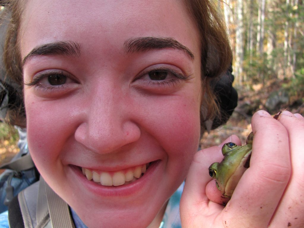 Tara and her frog. (Category:  Rock Climbing)