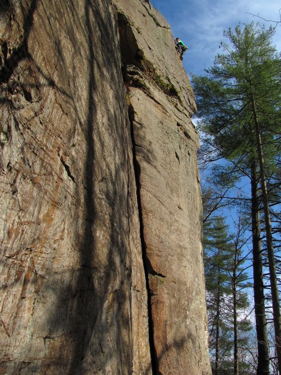 Ross on Eye Of The Needle. (Category:  Rock Climbing)