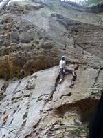 Emily leading 27 Years Of Climbing. (Category:  Rock Climbing)