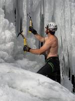 A bit cold at first. (Category:  Ice Climbing)