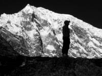 Josh with Langtang Lirung in the background. (Category:  Travel)