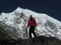 Me with Langtang Lirung in the background. (Category:  Travel)