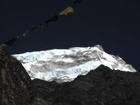 Prayer flags and Langtang Lirung (Category:  Travel)