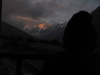 Sunset on Gang Chhenpo. (Category:  Travel)