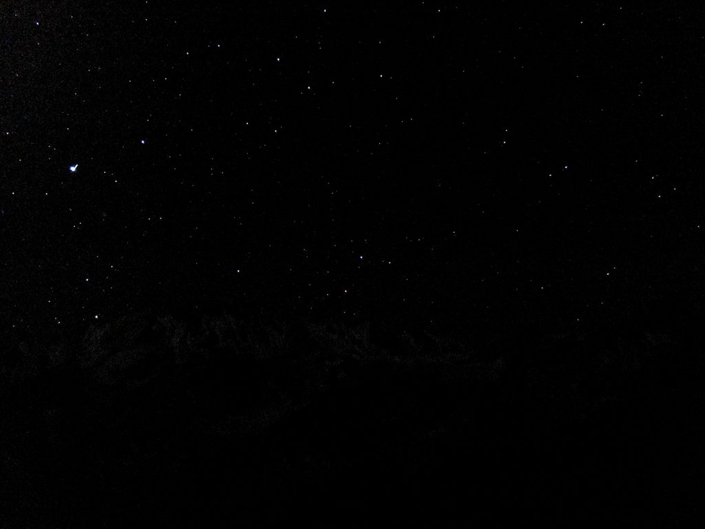 Stars and mountains. (Category:  Travel)