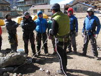 Nepali mountaineering training. (Category:  Travel)