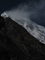 Lots of wind at the summit of Langtang Lirung. (Category:  Travel)