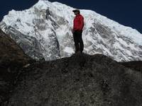 Josh with Langtang Lirung in the background. (Category:  Travel)