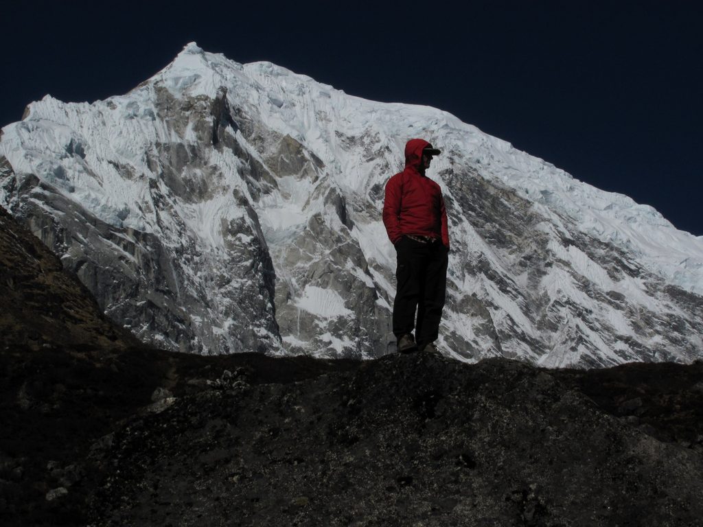 Josh with Langtang Lirung in the background. (Category:  Travel)