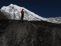 Josh with Langtang Lirung in the background. (Category:  Travel)