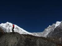 Me with Langtang Lirung in the background. (Category:  Travel)