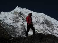 Me with Langtang Lirung in the background. (Category:  Travel)