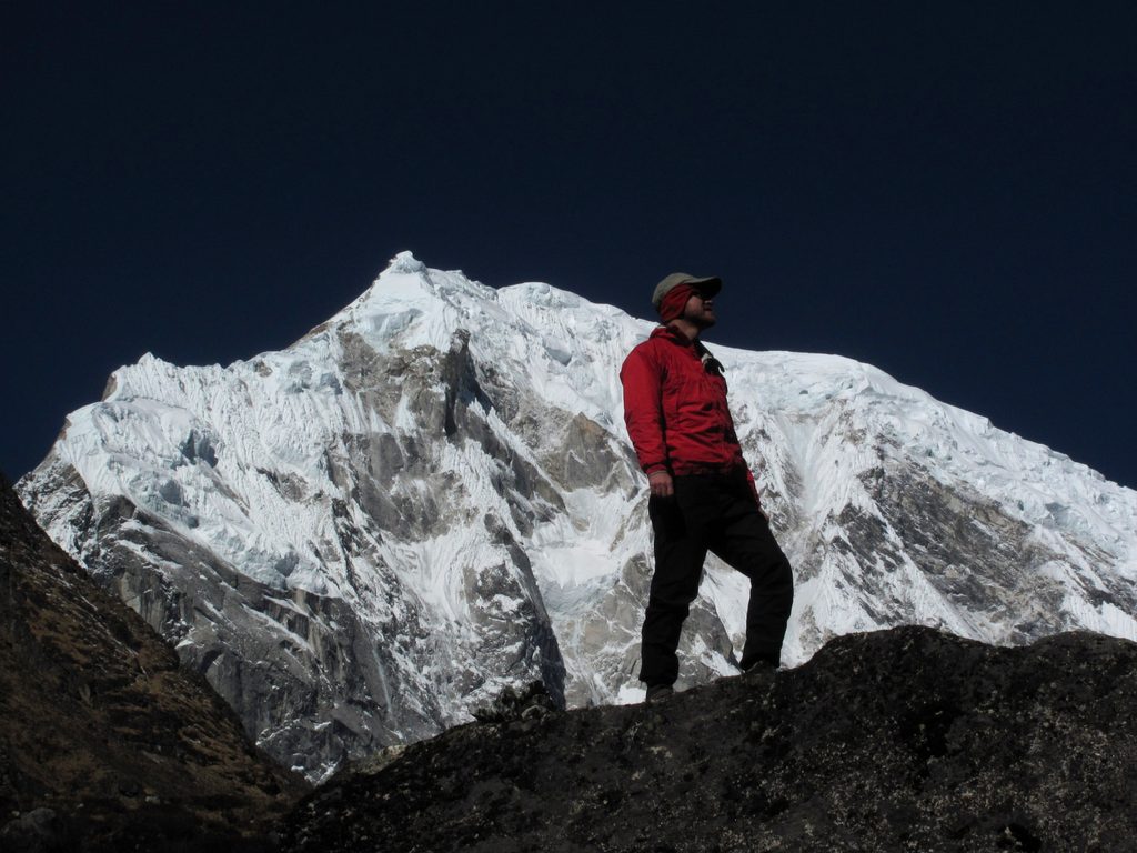 Me with Langtang Lirung in the background. (Category:  Travel)