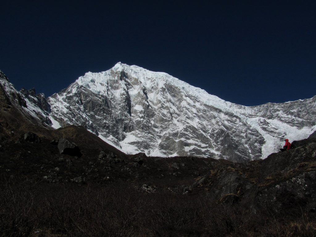 Josh with Langtang Lirung in the background. (Category:  Travel)