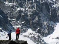 Josh and Dave in front of Langtang Lirung. (Category:  Travel)